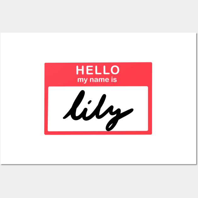 Hello, my name is Lily Wall Art by simonescha